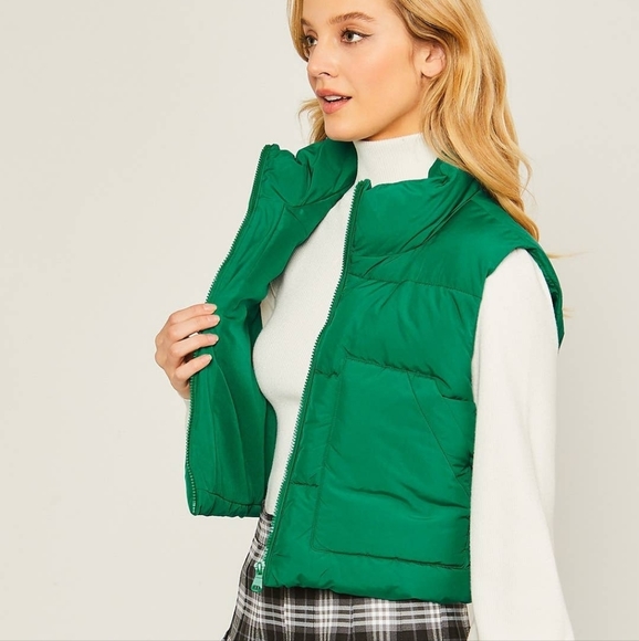 Love Tree Jackets & Coats Green Puffer Vest Poshmark